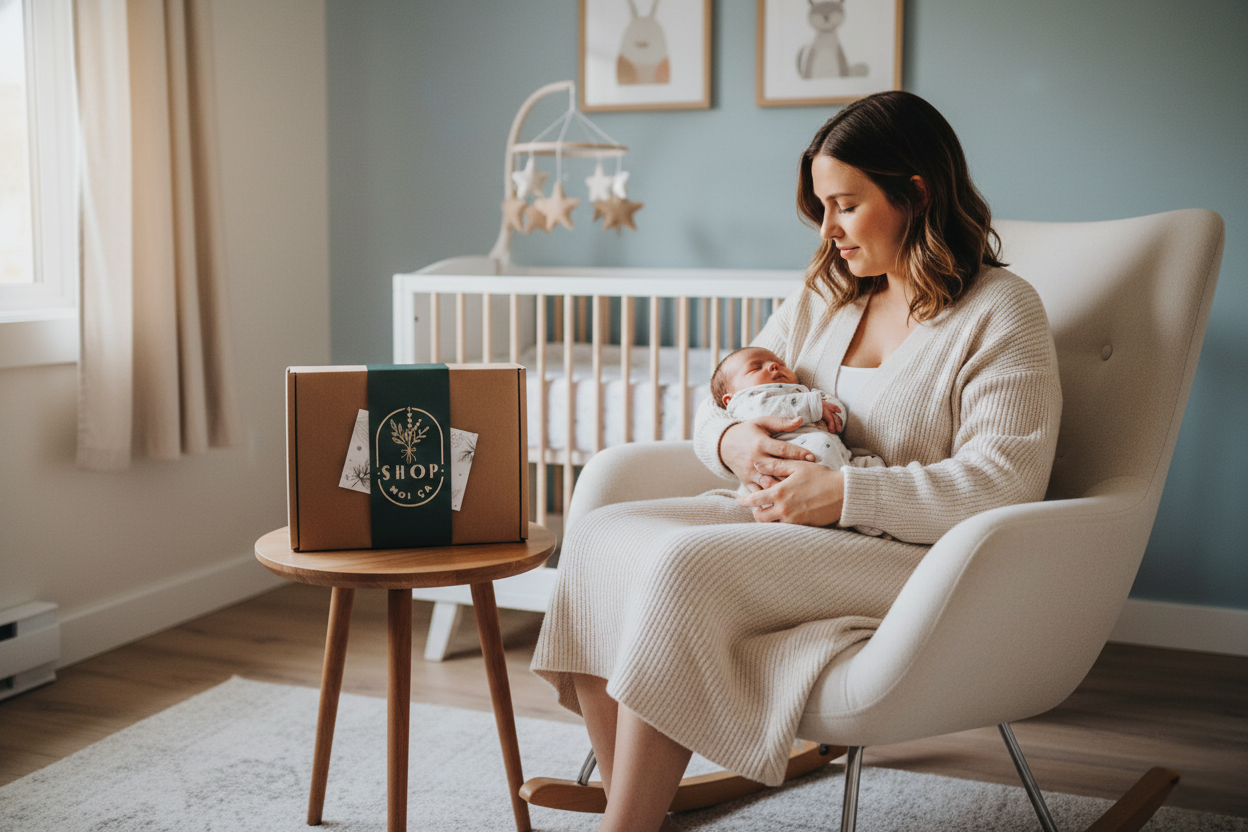 5 idées de cadeaux de naissance à distance pour une collègue qui devient maman