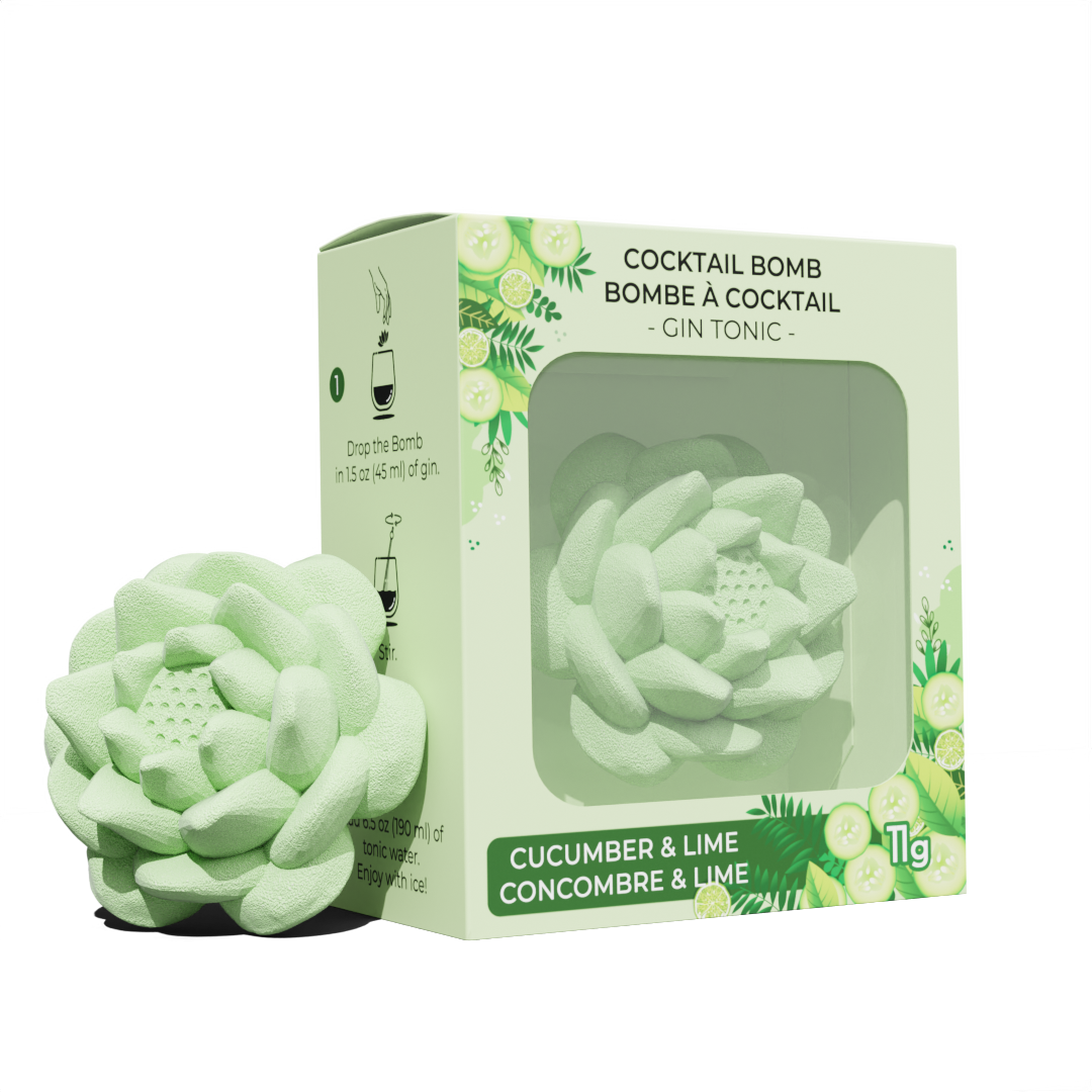 Individual 3D cocktail bomb