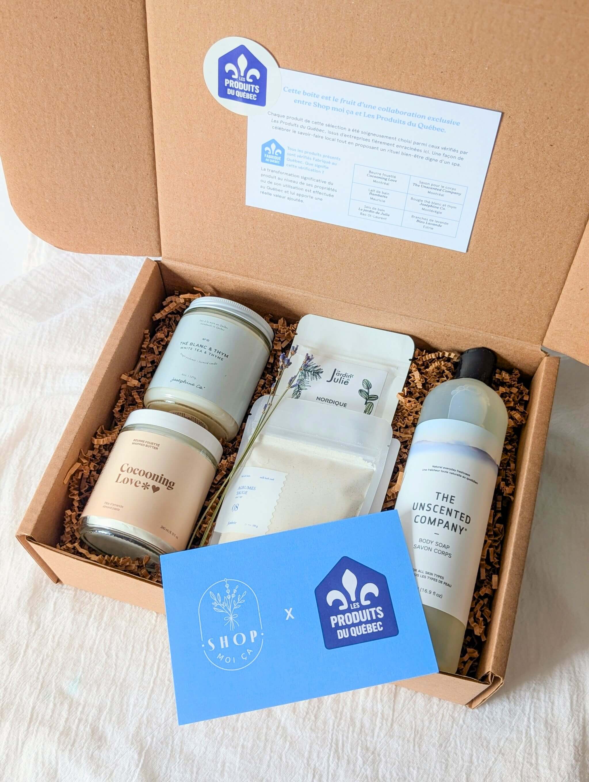 Wellness box approved by Les Produits du Québec