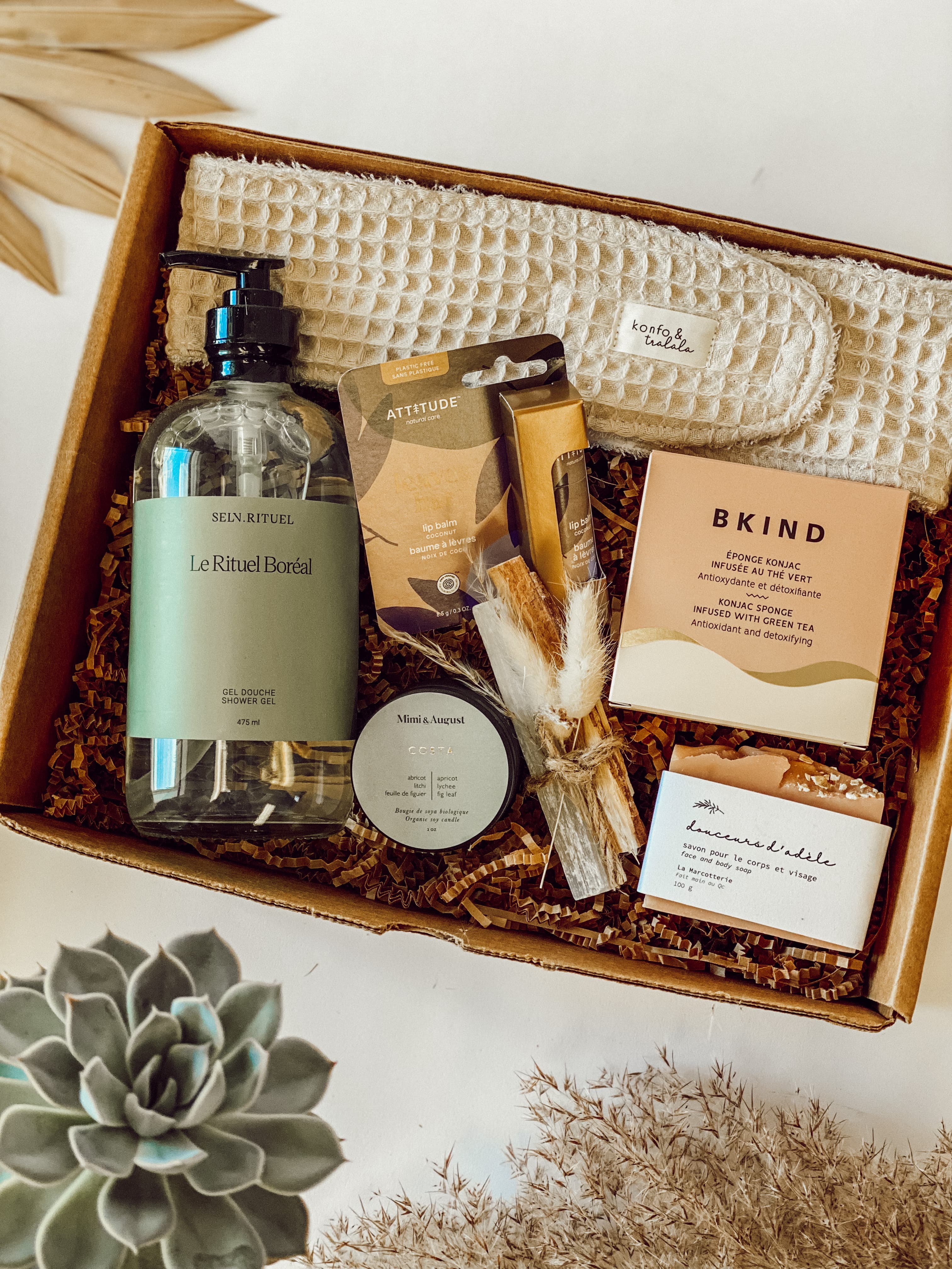 boite surprise bain beauté de 80$ produits québécois