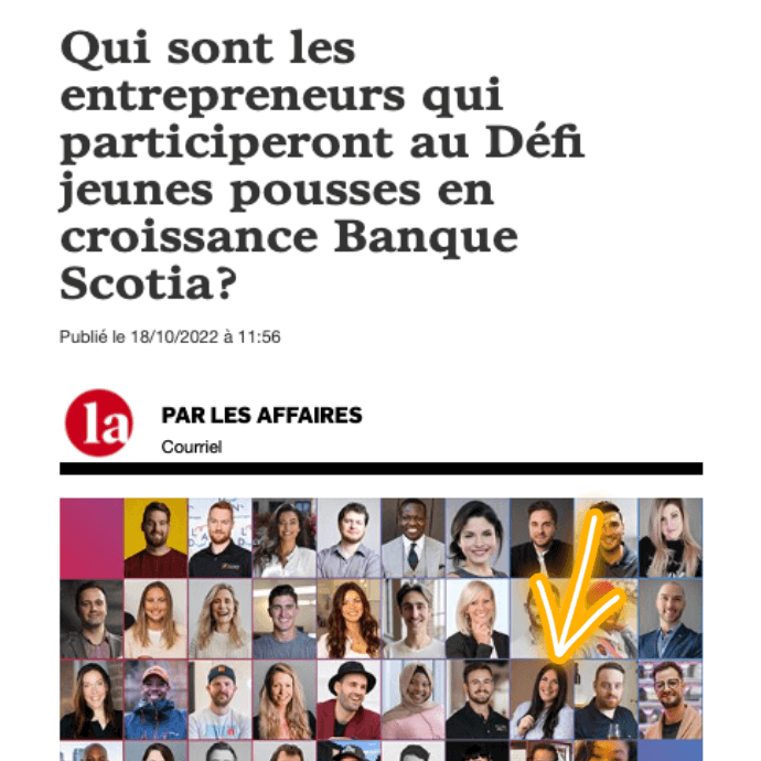 Les Affaires | Défi jeunes pousses en croissance Banque Scotia