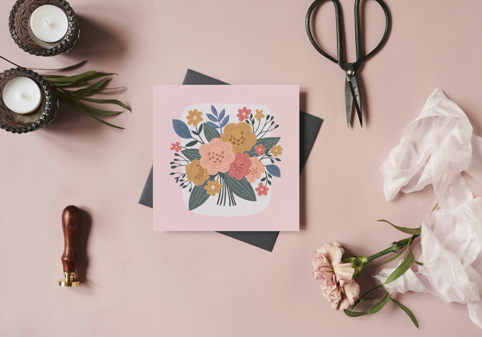 Greeting card - Sweet flowers