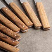 Hazaki Olive Wood Steak Knife Set