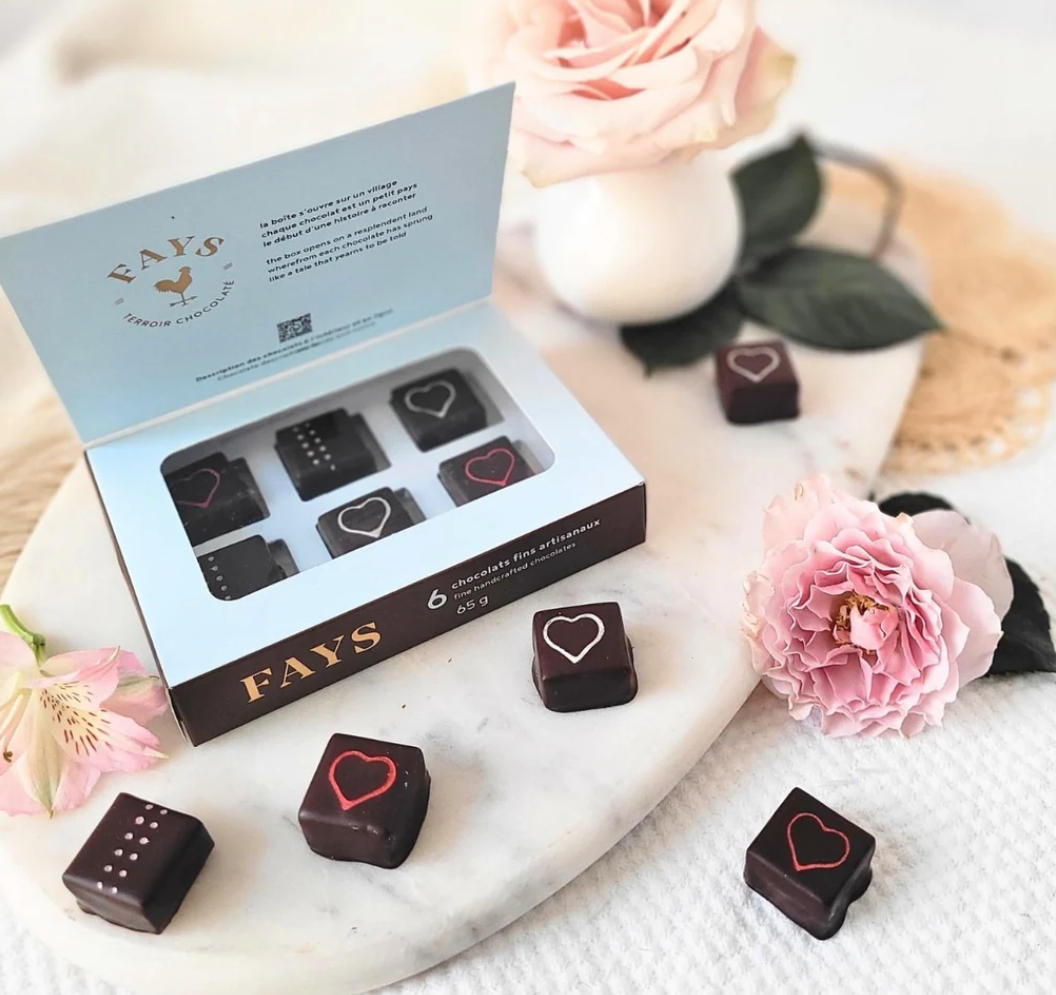 Box of 6 chocolate bites