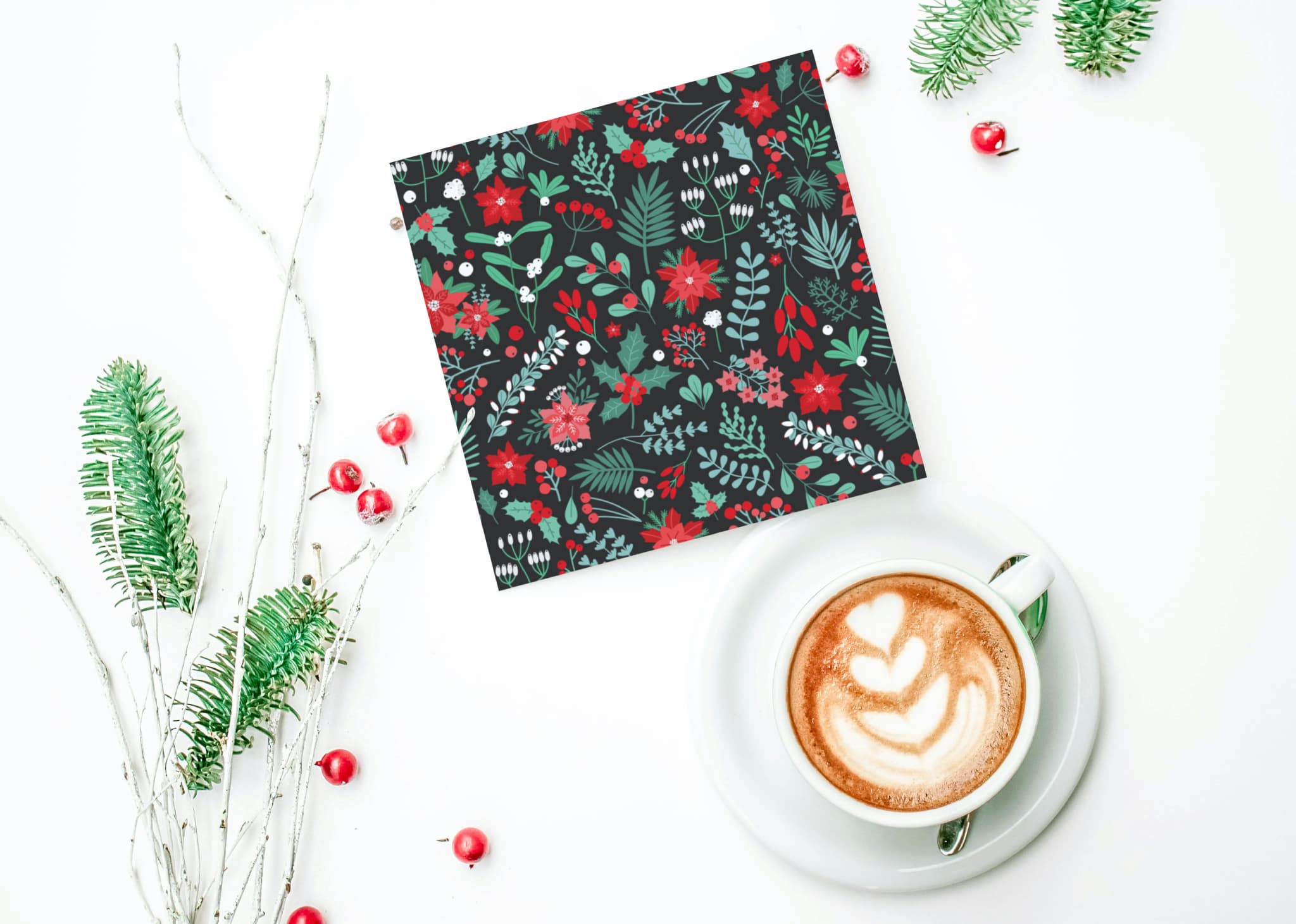 Greeting card - Festive foliage