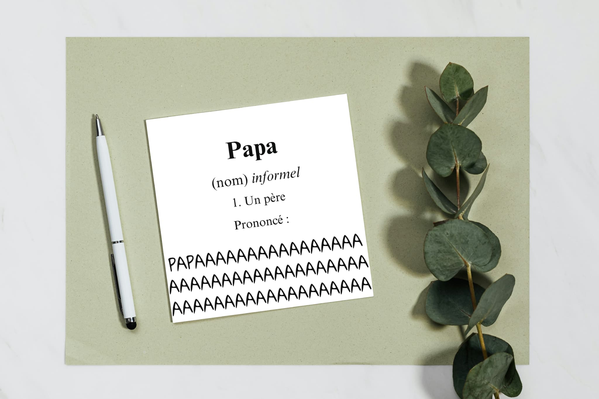 Greeting card - Definition of dad