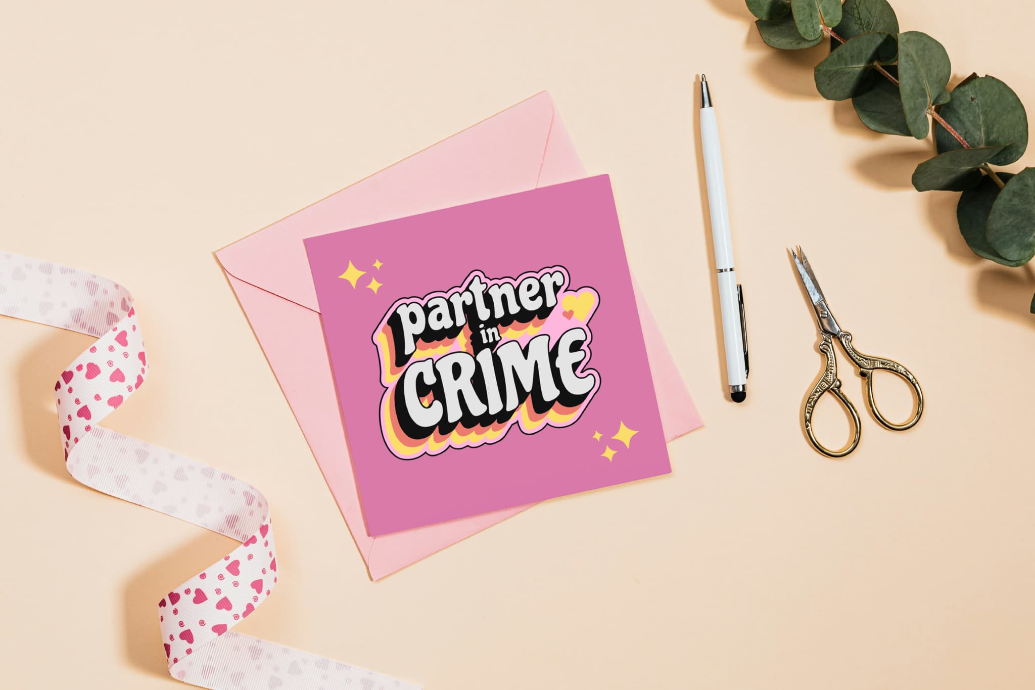 Greeting card - Partner in crime