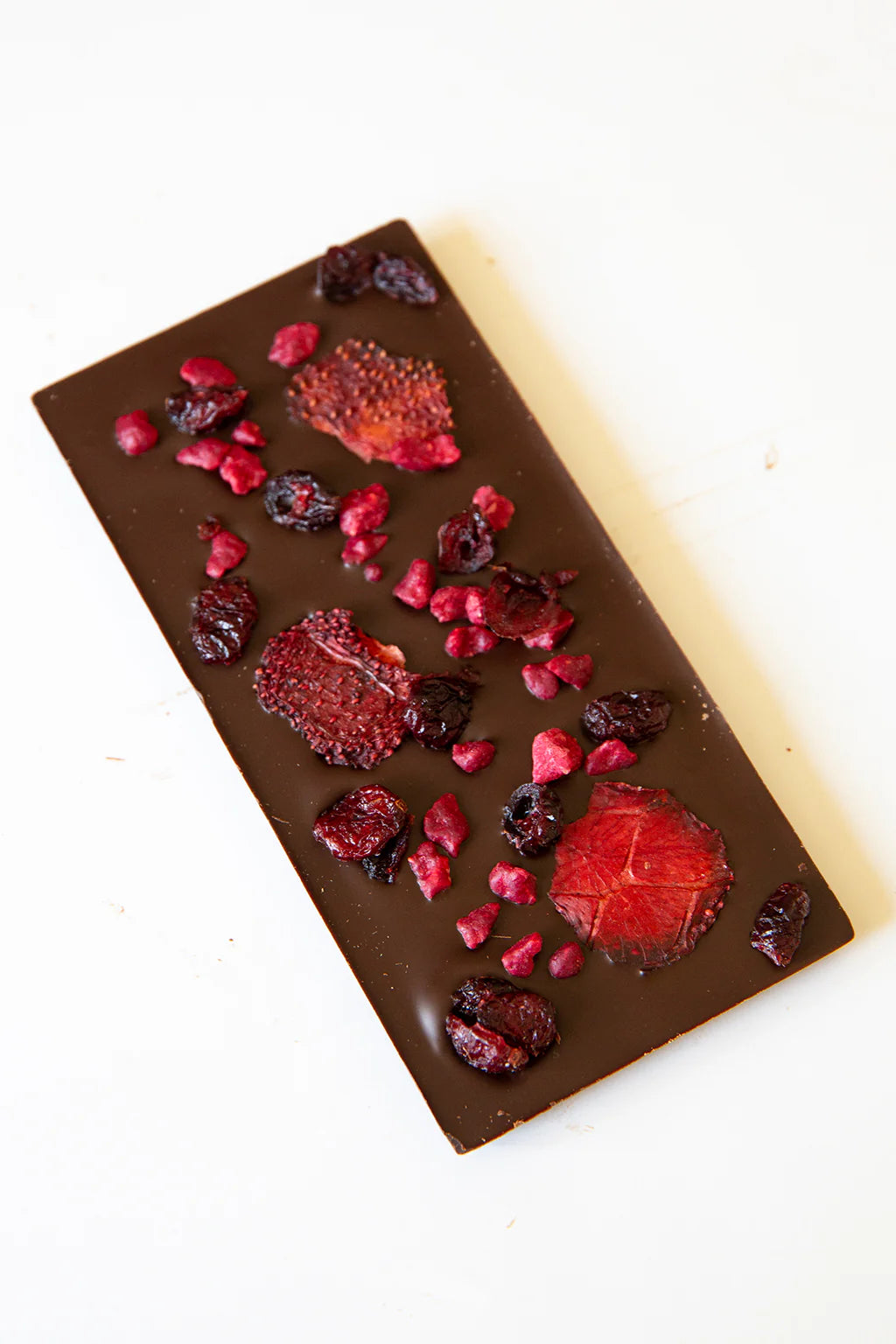 Dark Chocolate Bar with Red Berries