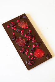 Dark Chocolate Bar with Red Berries