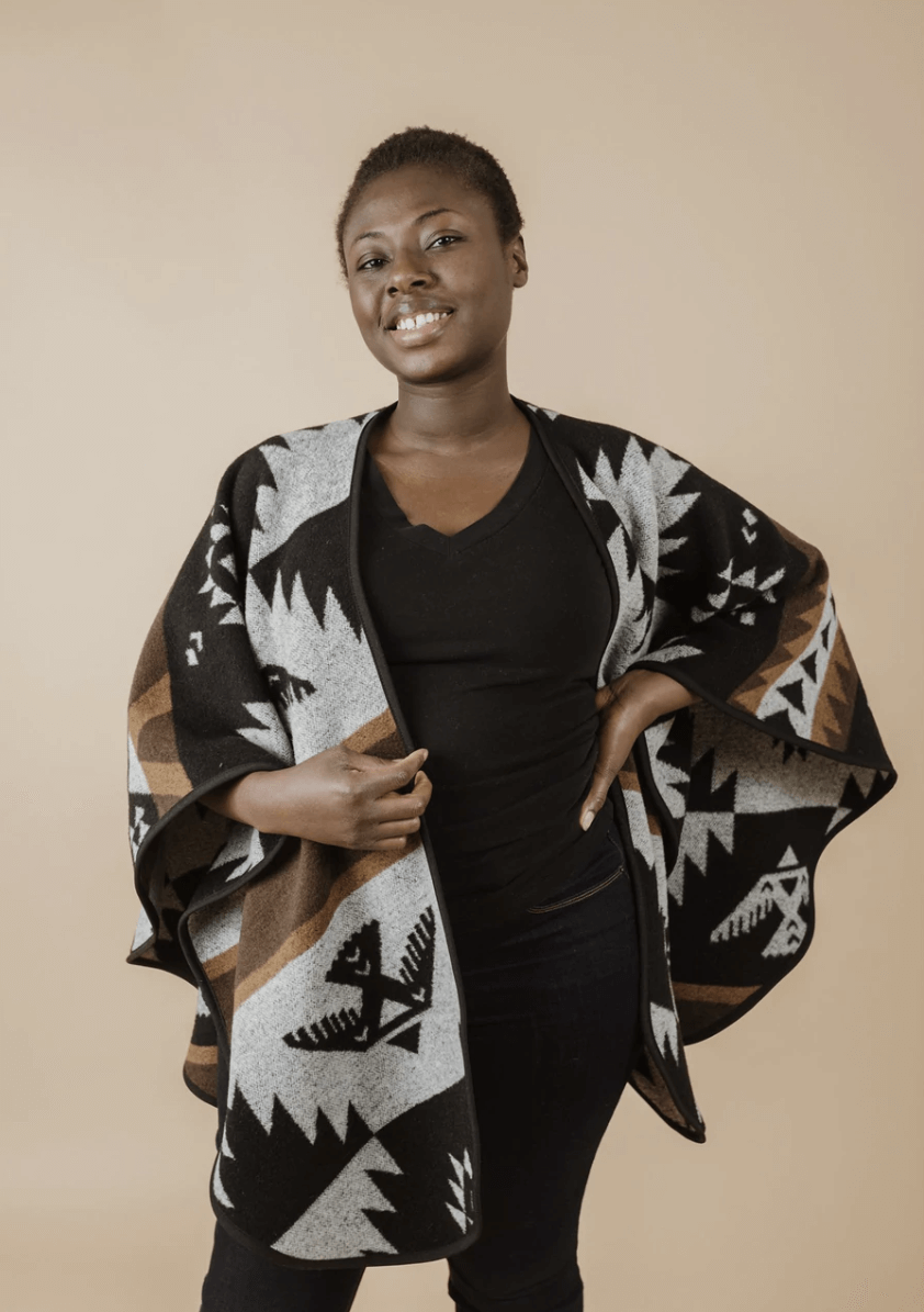 Thunderbird Reversible Eco-Friendly Shawl 