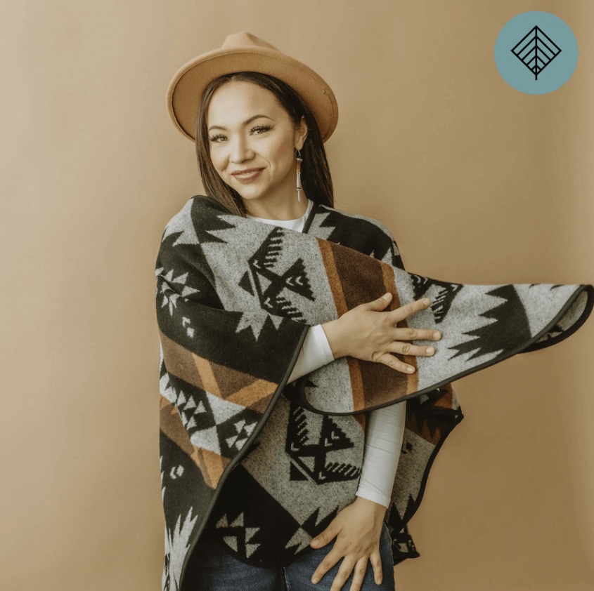 Thunderbird Reversible Eco-Friendly Shawl 